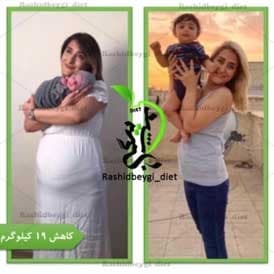 نتیجه رژیم فاطمه سرسبزی